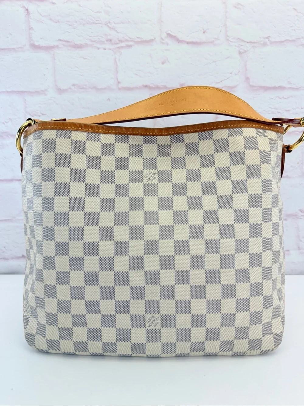Louis Vuitton Damier Azur Delightful PM Pink